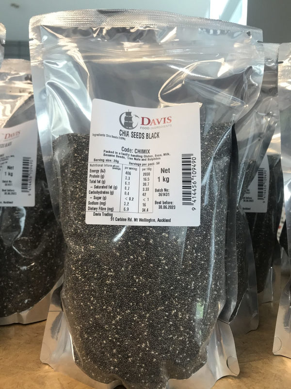 Davis Chia Seeds - Black 1kg
