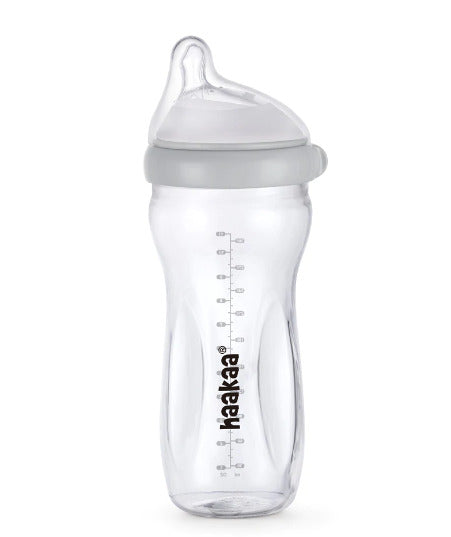 Haakaa: Generation 3 Glass Baby Bottle - Grey (300ml)