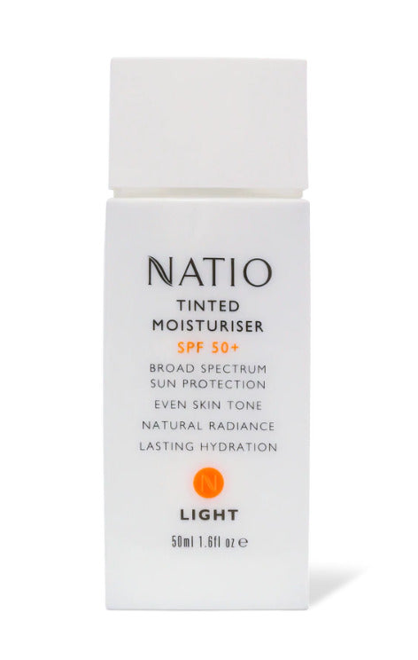 Natio: Tinted Moisturiser SPF50+ - Light (50ml)