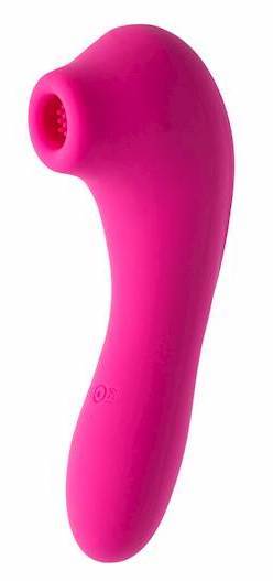 Share Satisfaction: Astra Suction Vibrator - Pink (6.3 Inch)