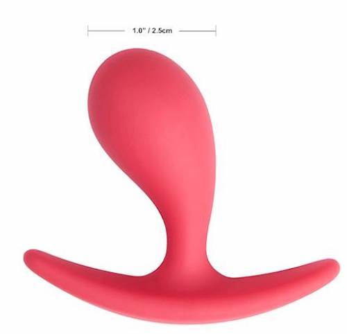Share Satisfaction: Small Curved Plug - Pink (2 Inch)