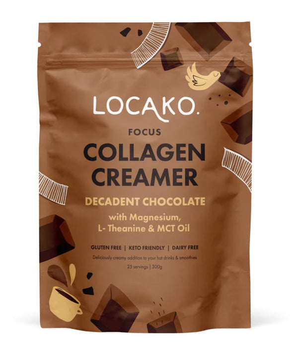 Locako: Collagen Creamer Focus Decadent - Chocolate (300g)