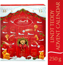 Lindt Chocolate Teddy Advent Calendar - 250g