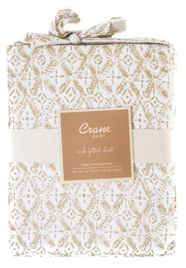 Crane Baby Cot Fitted Sheet - Kendi Diamond