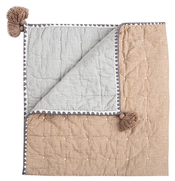 Crane Baby Reversible Quilted Blanket - Ezra Cooper