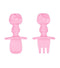 Bumkins: Silicone Chewtensils - Sanrio Hello Kitty (Pink)