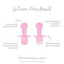 Bumkins: Silicone Chewtensils - Sanrio Hello Kitty (Pink)