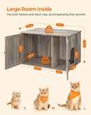 VASAGLE Feandrea Hidden Cat Litter Box Enclosure - Greige