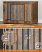 VASAGLE Feandrea Dog Crate Furniture with 2 Doors - Rustic Brown