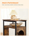 VASAGLE Feandrea Cat Enclosure Side Table - Rustic Brown