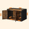 VASAGLE Feandrea Cat Litter Box Furniture Hidden with Front Entry - Rustic Brown & Black