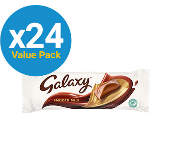 Galaxy Milk Chocolate Bar 42g (24 Pack)