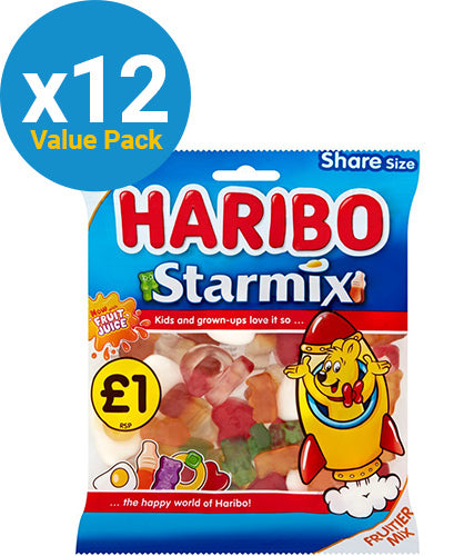 Haribo Starmix Lollies Bag - 160g (12 Pack)