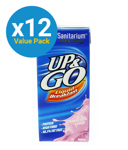 UP&GO Liquid Breakfast Strawberry 350ml (12 Pack) (Pack of 12)