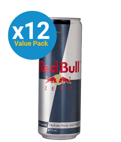 Red Bull Energy Drink, Zero, 473ml (12 pack)
