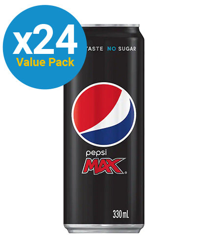 Pepsi Max Cans - 330ml (24 Pack)
