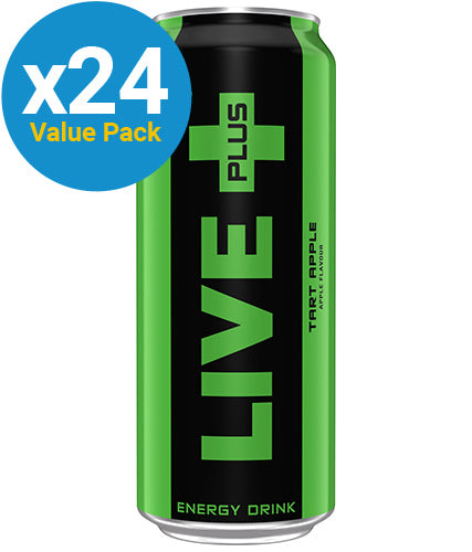 Live Plus Energy Drink - Tart Apple (500ml)