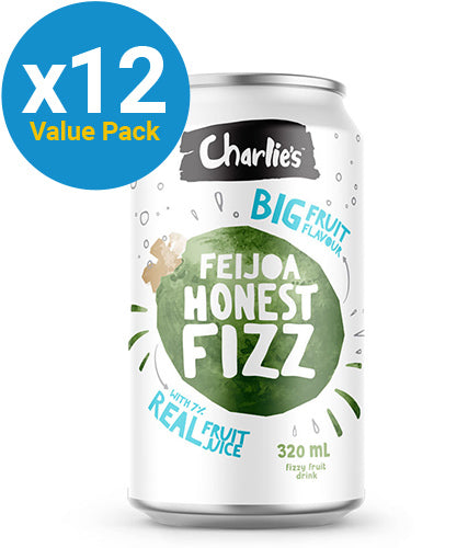 Charlie's Honest Fizz - Feijoa - 320ml Can (12 Pack)