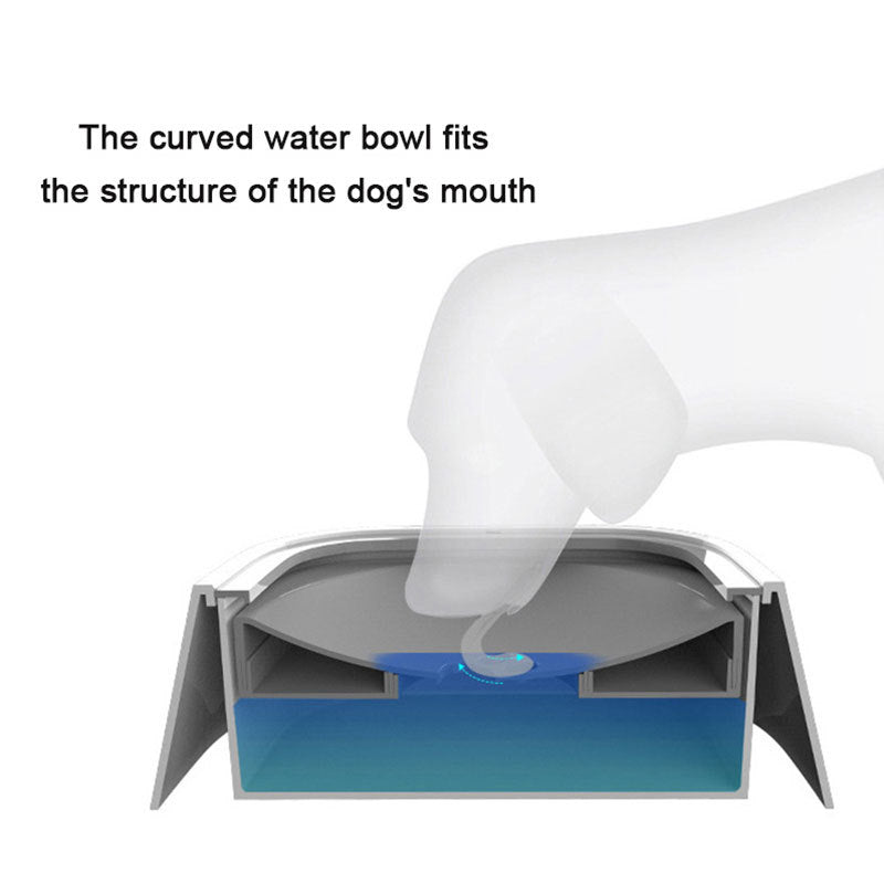 Large Capacity No-Spill Pet Water Bowl - 1L