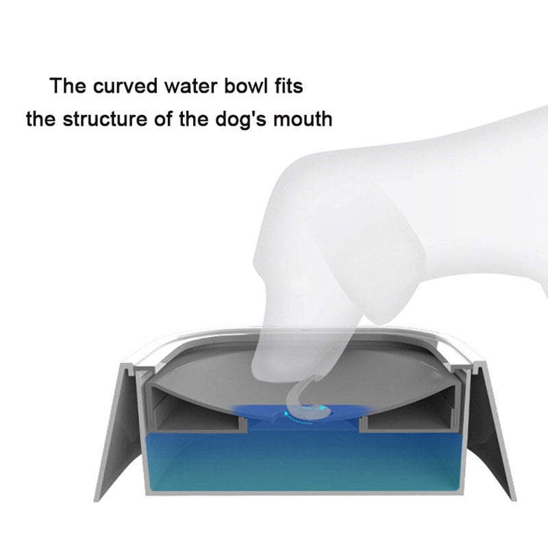 Large Capacity No-Spill Pet Water Bowl - 1.5L