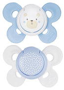 Chicco: Physio Comfort Silicone Soother - Blue 2 Pack (0-6 Months)