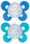 Chicco Physio Comfort Silicone Soother - Blue 2 Pack (16-36 Months)