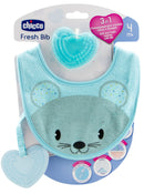 Chicco: Fresh Teether Bib - Blue