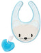 Chicco: Fresh Teether Bib - Blue