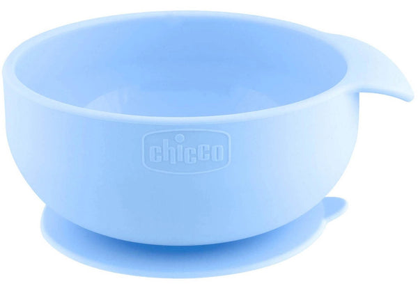 Chicco Silicone Suction Bowl - Blue