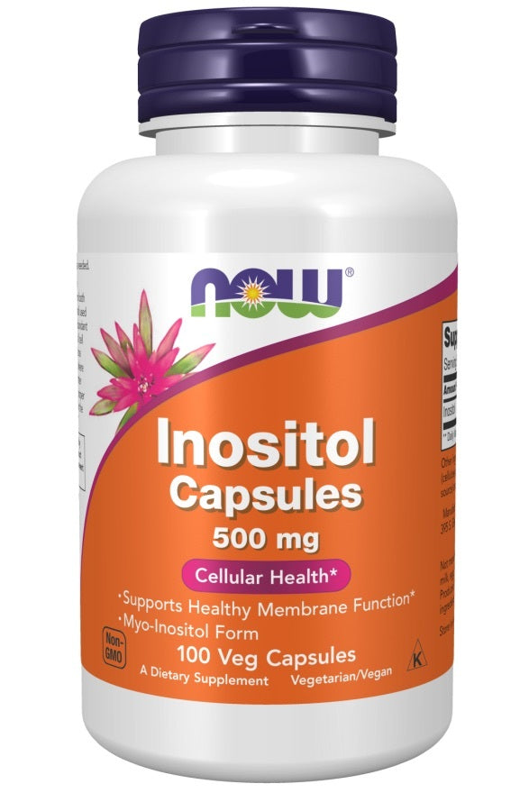 Now: Inositol 500 mg x 100 Veg Capsules
