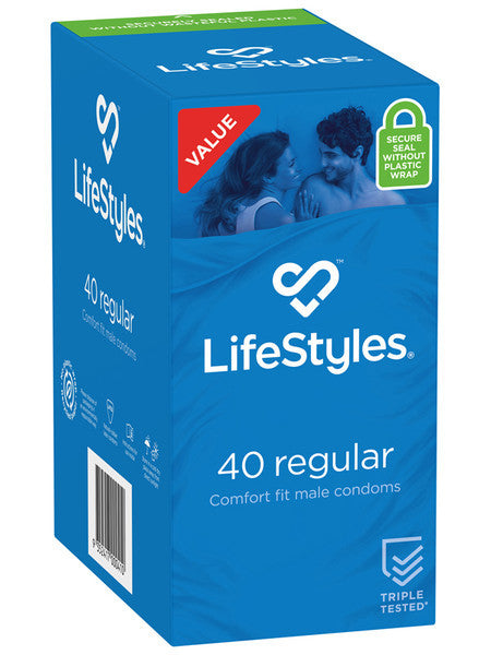 LifeStyles: Regular Condoms (40 Pack)