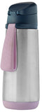 b.box: Insulated Sport Spout Bottle - Indigo Rose (500ml)