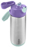 b.box: Insulated Sport Spout Bottle - Lilac Pop (500ml)