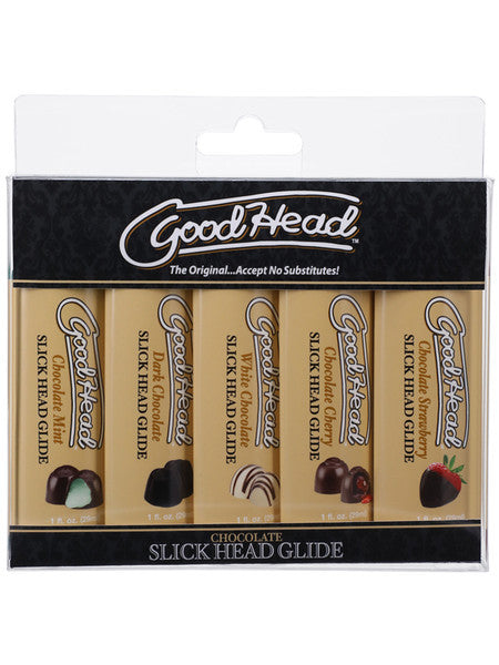 GoodHead: Slick Head Glide Chocolate (5 Pack)
