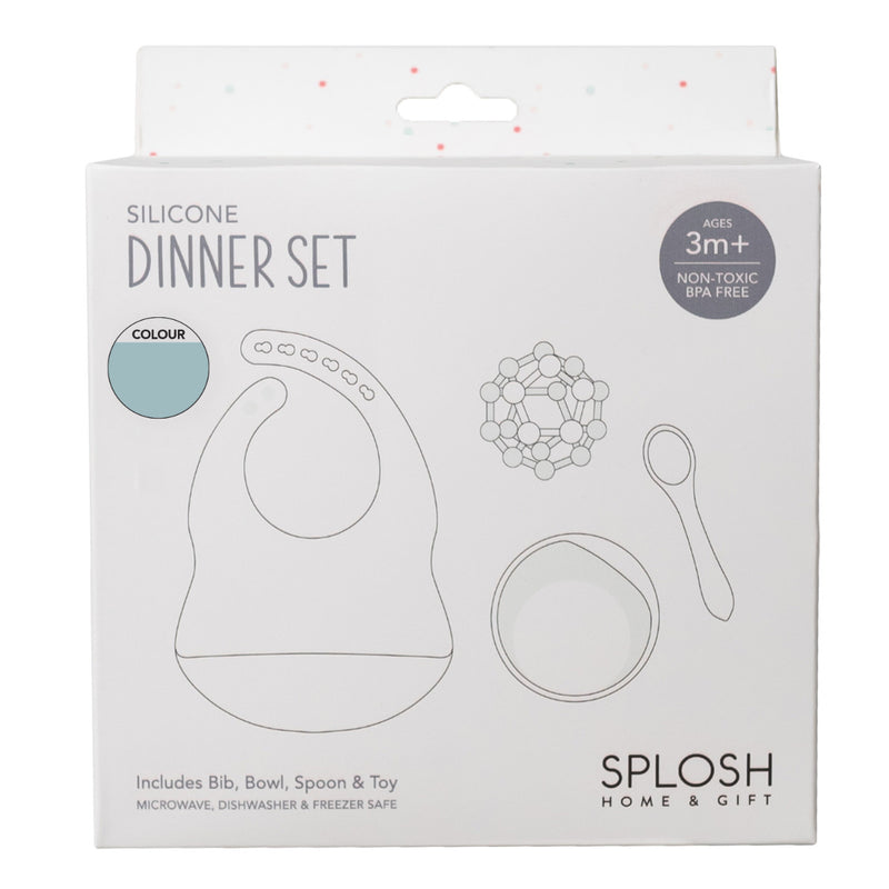 Splosh Silicone Dinner Set Gift Boxed - Blue