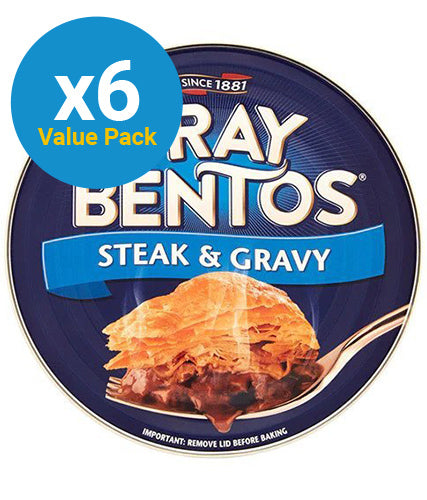 Fray Bentos Steak & Gravy Pie - 6 Pack