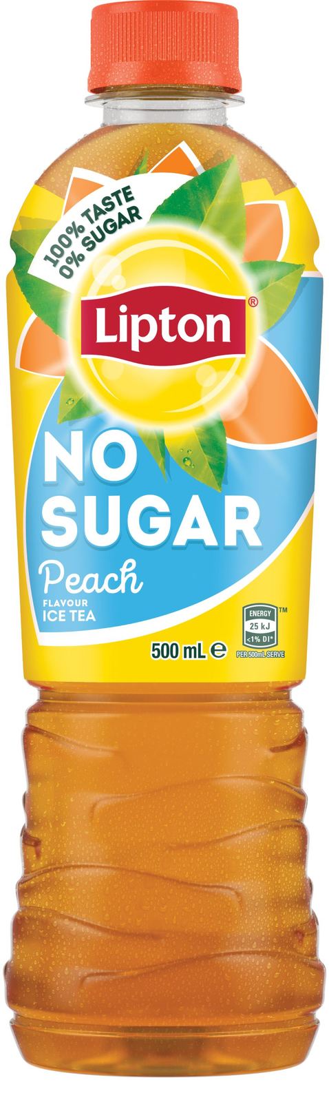 Lipton Ice Tea No Sugar Peach 500ml (12 Pack) (Pack of 12)