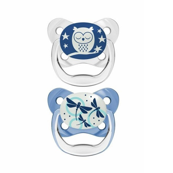 Dr Brown: PreVent Orthodontic Night Soother - 2 Pack (0-6 months)
