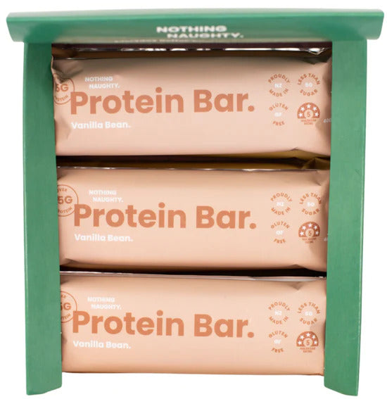 Nothing Naughty: Protein Bars (12 x 40g) - Vanilla Bean