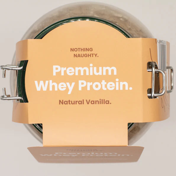 Nothing Naughty: Premium Whey Protein (Natural Flavours) 1KG - Vanilla