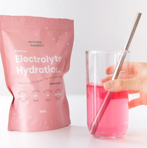Nothing Naughty: Electrolyte Hydration Drink Powder 515g - Watermelon