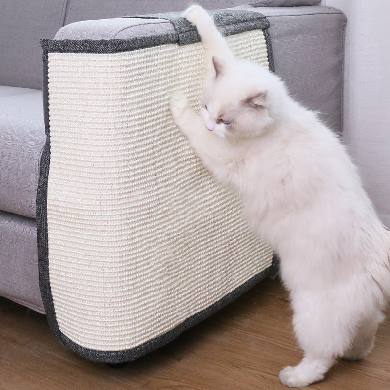 Cat Scratch Sofa Protector with Natural Sisal (Right)