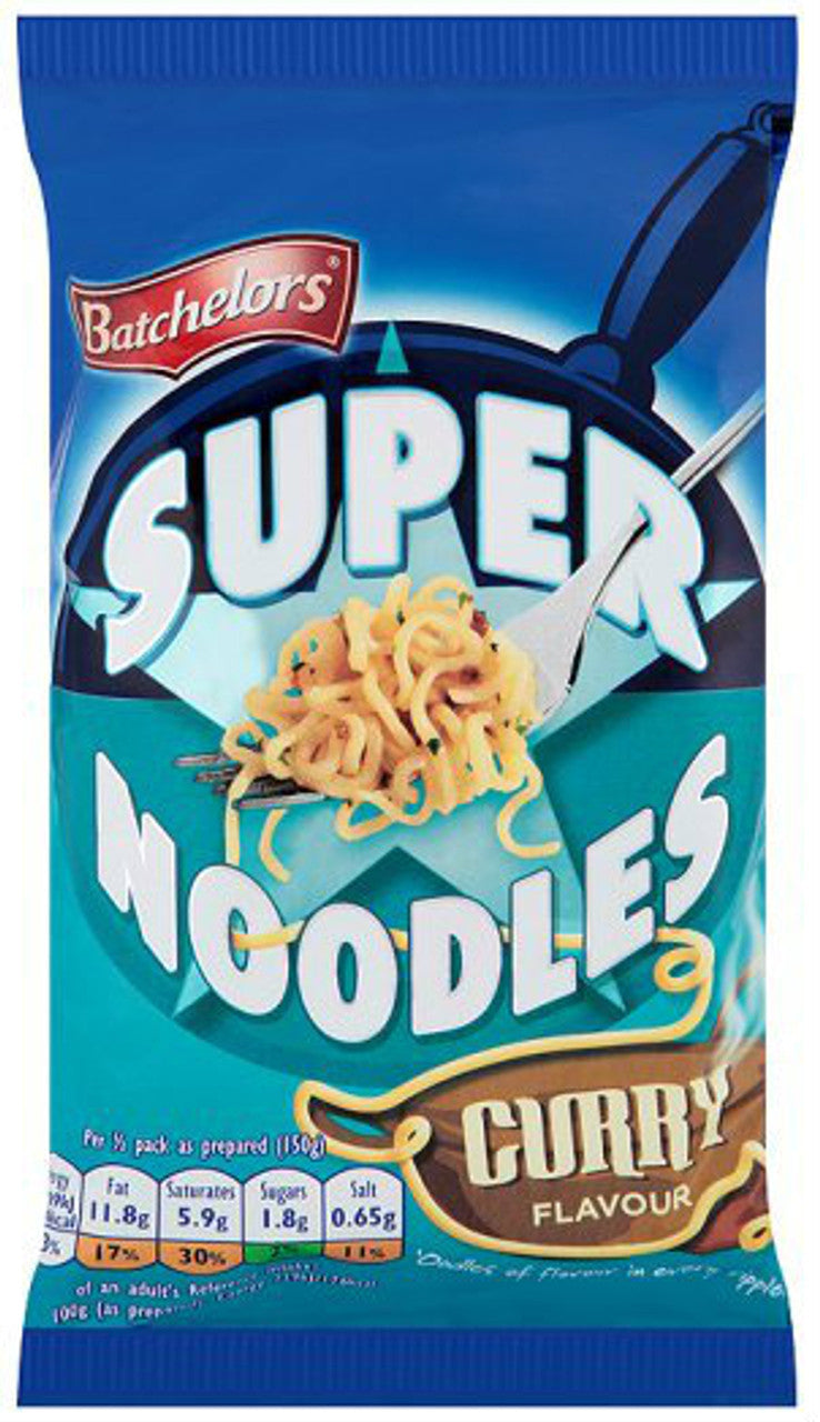 Batchelors Super Noodles Mild Curry Flavour - 90g (8 Pack)