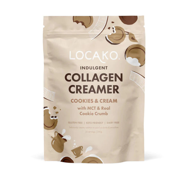 Locako: Collagen Creamer - Indulgent - Cookies and Cream (300g)