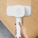 Hand-Held Vacuum And Water-Squeegee Cleaning Tool
