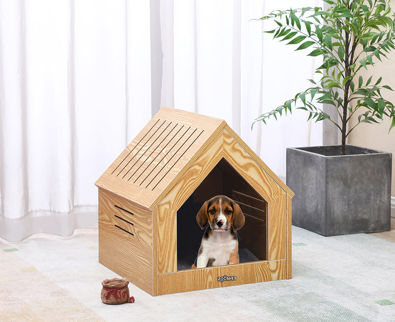Zoomies Small Modern Pet House Natural