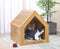 Zoomies Small Modern Pet House Natural
