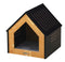 Zoomies Small Modern Pet House - Black & Natural