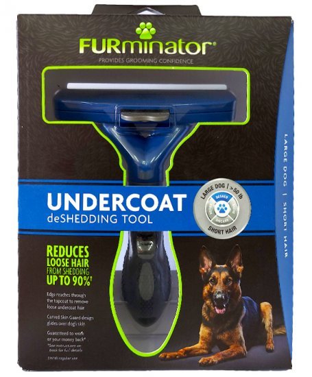 Furminator DeShedding Tool for Large Short Hair (Blue)