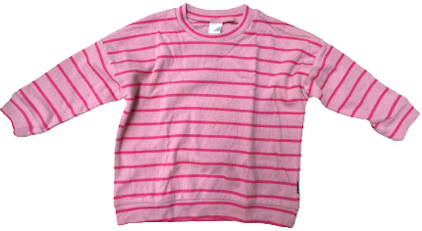Bonds: Ribbies Pullover - Pink Stripe (Size 0)